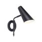 Applique D'alimentation Avec Hauteur 26cm Murale Cal Cordon Métal Noir En 8OPkn0w
