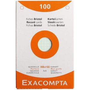 Lot De 500 Fiches Bristol + 10 Intercalaires Kraft + 10 Anneaux Colorés - 10 Couleurs - Format 12,7x7,6 Cm - Pour Flashcards, Révisions, To-Do Lists