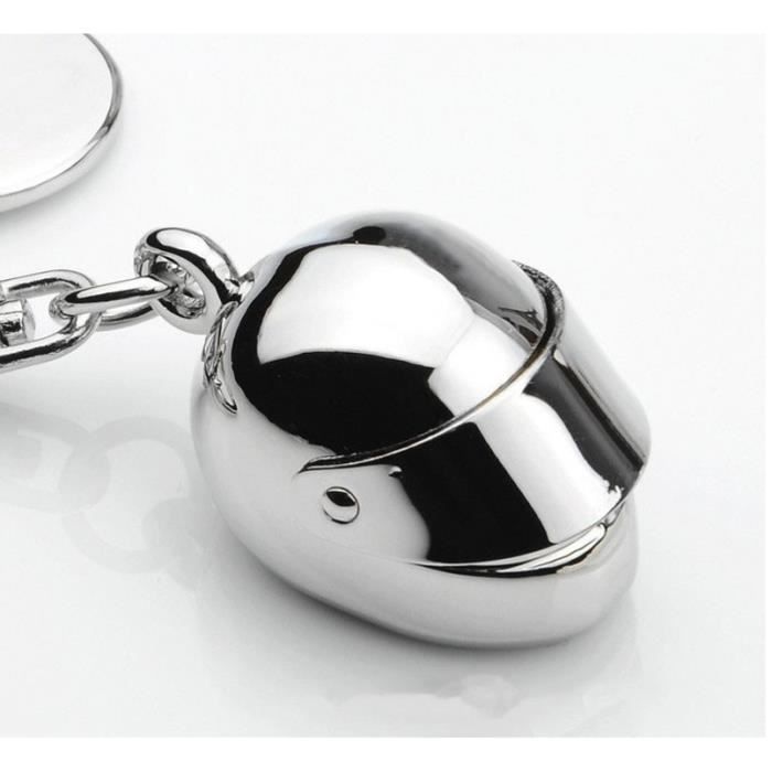 Porte-clés Moto Et Casque Ryaupy - 2PCS En Alliage (Noir+Rouge) - Accessoire Déco Pour Motards