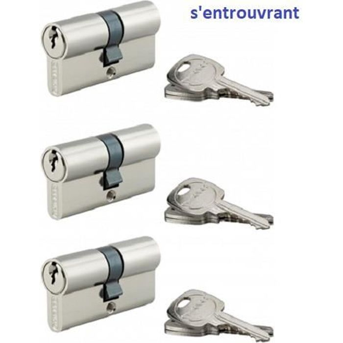 Lot De 6 Serrures à Cylindre Identiques