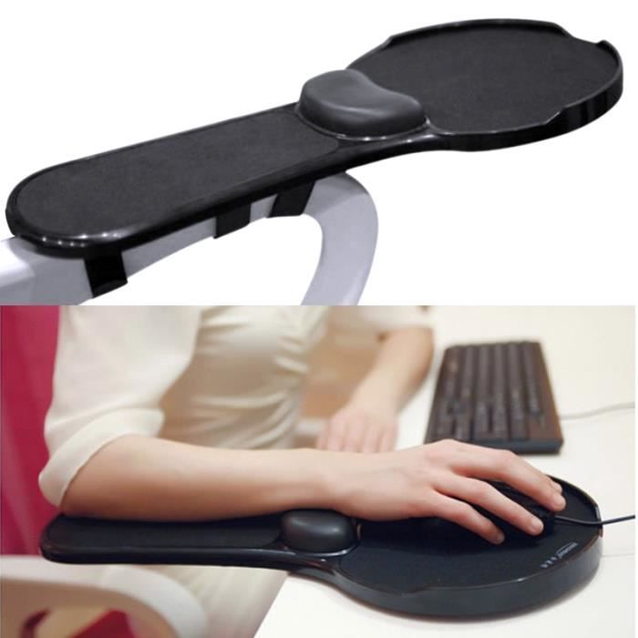 SenseAGE Tapis De Souris Ergonomique Avec Repose-Poignet - Gris Antidérapant Pour Bureau Et Gaming