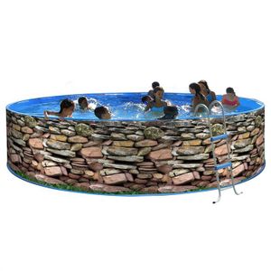 MUR Piscine en acier circulaire 450X90