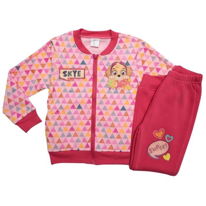 PAT'PATROUILLE Survêtement avec gilet zippé Fuchsia Enfant Fille