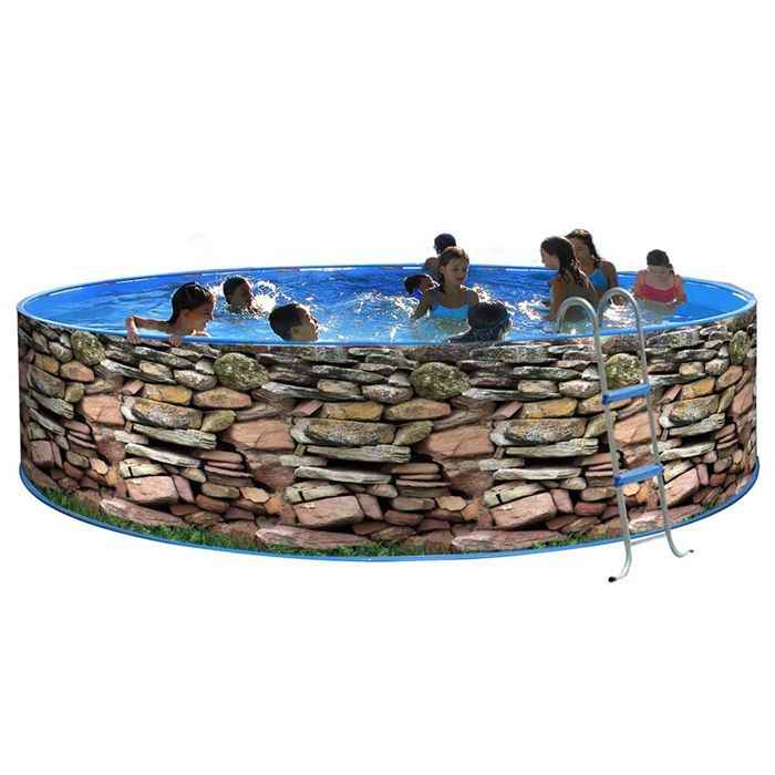 MUR Piscine en acier circulaire 450X90