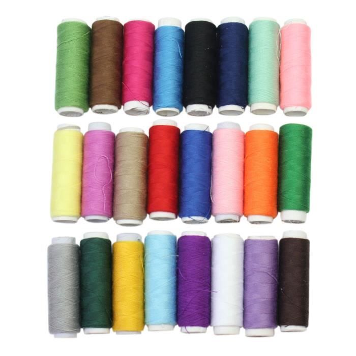 fil de couture 24 bobines de fils corde 224 coudre pour couture machine fil de couture 24 bobines de fils corde 224 coudre pour couture machine