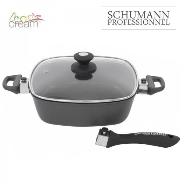 SAUTEUSE CARREE 28 CM FACON PIERRE SCHUMANN NOIR - Achat ...