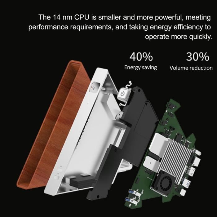 Mini ordinateur EU plug N3450 8G+64G PC AA-B43