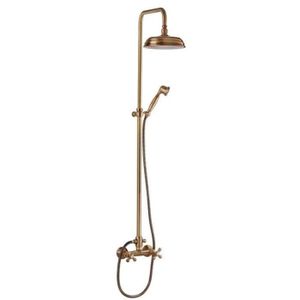 SARODIS Colonne de douche Sterling en bronze avec mélangeur et Pommeau de douche ?20 cm