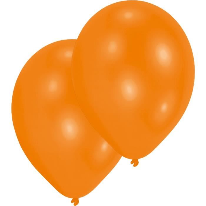 AMSCAN Lot de 10 Ballons en latex Premium 27,5 cm/11'' - Orange