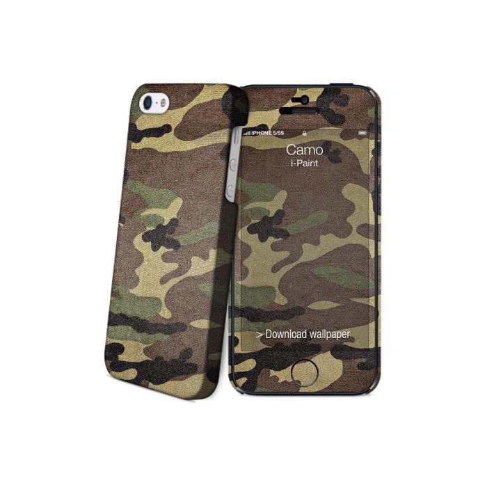 I-PAINT Coque iPhone 5/5S/SE - Camouflage