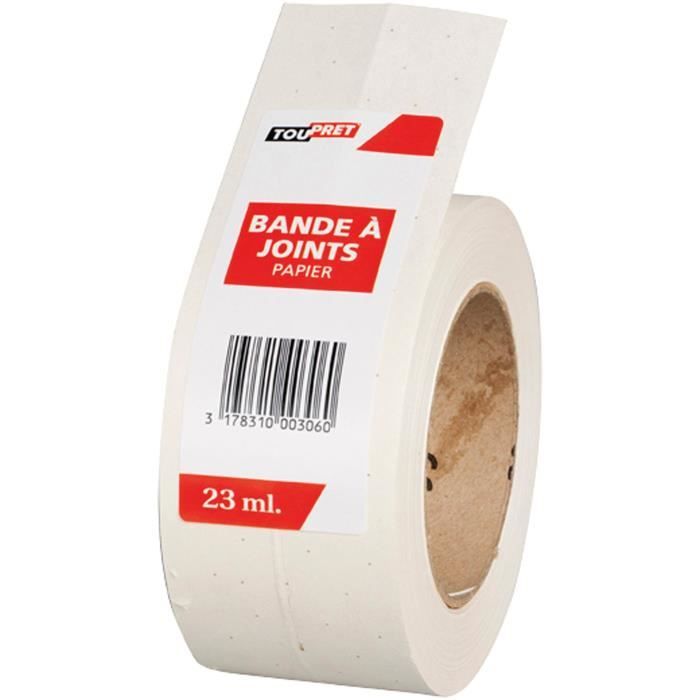 TOUPRET Bande à joints papier 5cm x 23m