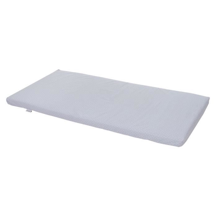 TINEO Matelas nomade Pattypois - Idéal pour les déplacements - A positionner au sol ou dans un lit dur 60 x 120 cm