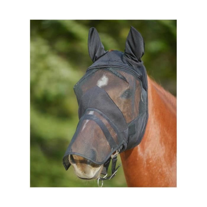CASQUETTE , SNOOD Bonnet anti,mouche Premium Noir Poney