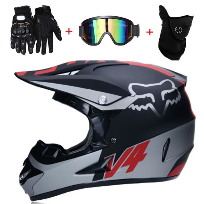 Casque Moto Adulte Casque De Marque Motocross Racing Armure Complète
