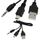 3.5MM adaptateur audio cable d'alimentation aux 40
