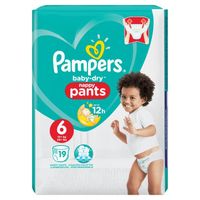 COUCHE Pampers Baby-Dry Pants Taille 6 15+ kg - 19 Couche COUCHE Pampers Baby-Dry Pants Taille 6 15+ kg - 19 Couche