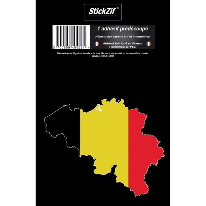 STICKZIF 1 Adhésif Carte Belgique STP5C
