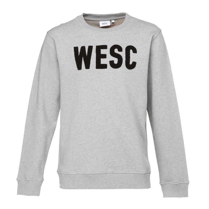 WESC Sweat-shirt Crew Goran - Homme - Gris