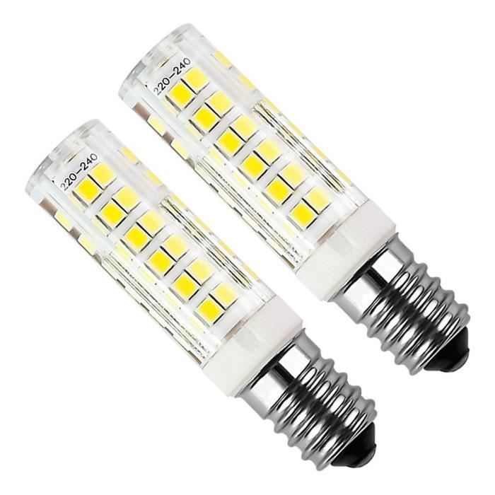 kakanuo 2pcs e14 5w led ampoule 430lm 220v blanc froid 6000k hotte