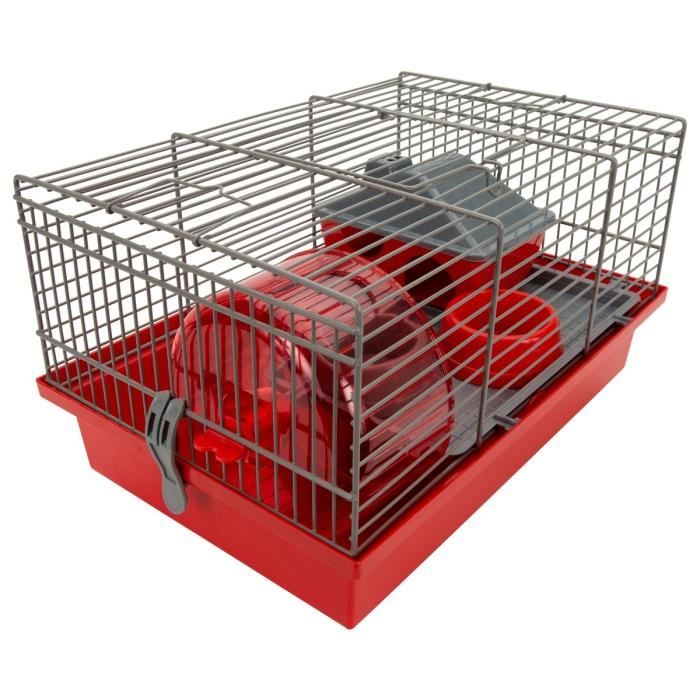 TYROL Cage Frida équipée 35,5x24x21cm - Pour rongeur