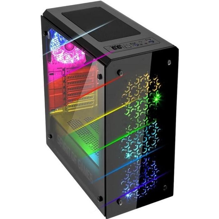 SPIRIT OF GAMER Boîtier PC Gamer Rogue IV - RGB