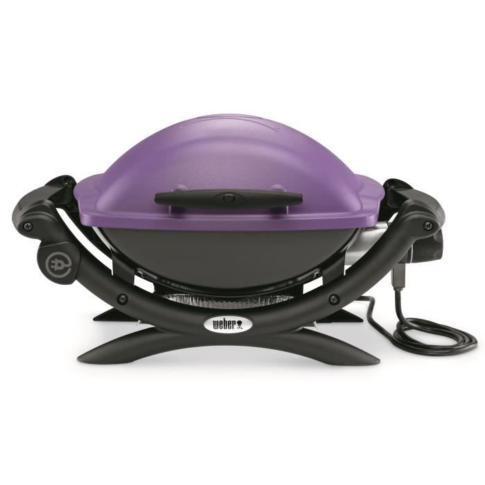 WEBER Barbecue électrique de table - Q 1400 -1560 W - Noir/Violet