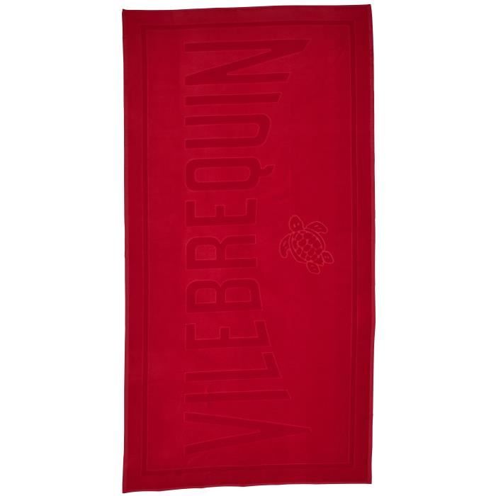 Serviette de Plage VILEBREQUIN, Sand - Jacquard Uni Coquelicot ,U ... Serviette de Plage VILEBREQUIN, Sand - Jacquard Uni Coquelicot ,U ...