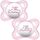 Lot 2 sucettes MAM 0-2 mois coloris fille