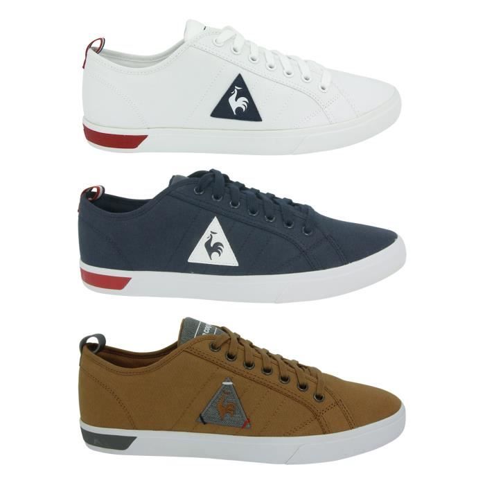 le coq sportif ares bbr chaussures mode sneakers h blanc blanc
