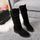 Bottes Femme Compensé Montant Chaud Laine