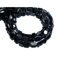 PIERRE VENDUE SEULE 2pc - Perles de Pierre - Tourmaline Noire Brut Bat PIERRE VENDUE SEULE 2pc - Perles de Pierre - Tourmaline Noire Brut Bat