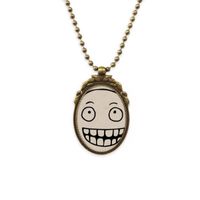SAUTOIR ET COLLIER smiley noire modèle sourire stupide le collier de SAUTOIR ET COLLIER smiley noire modèle sourire stupide le collier de