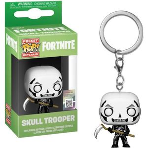 porte cles porte cle funko pocket pop fortnite skull troop - pop fortnite voyageur noir