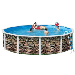 MUR Piscine en acier circulaire 460X120