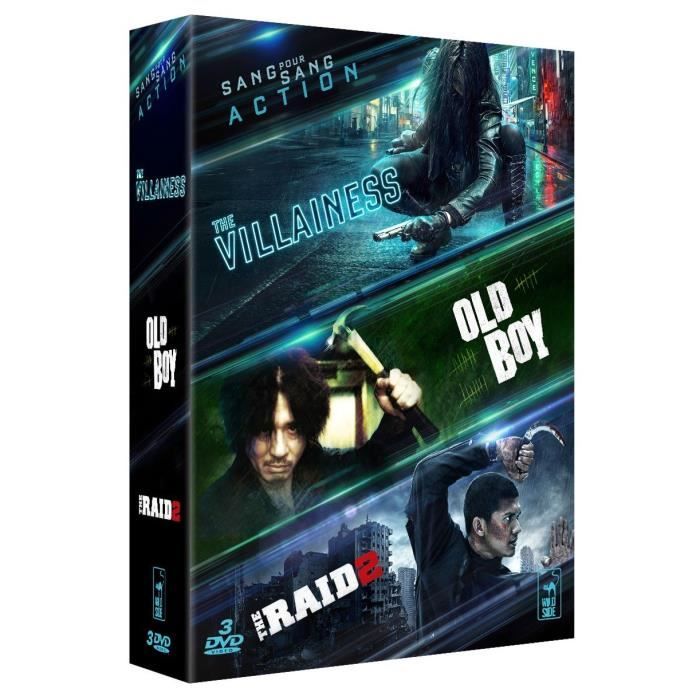 Coffret DVD Action, 3 films : The villainess, The Raid 2 & Old Boy