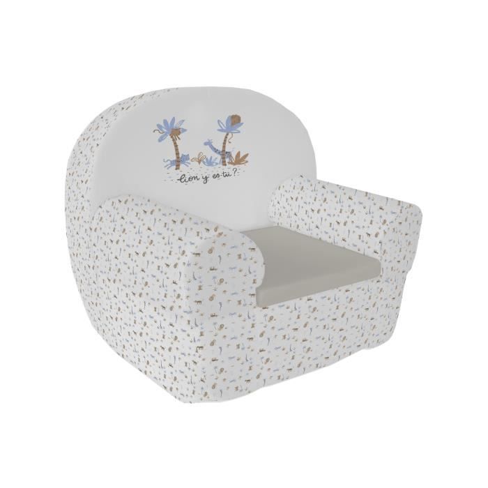 ABSORBA Canapé déhoussable Casablanca garçon - 100% coton - 43,5 x 47 x 35 cm