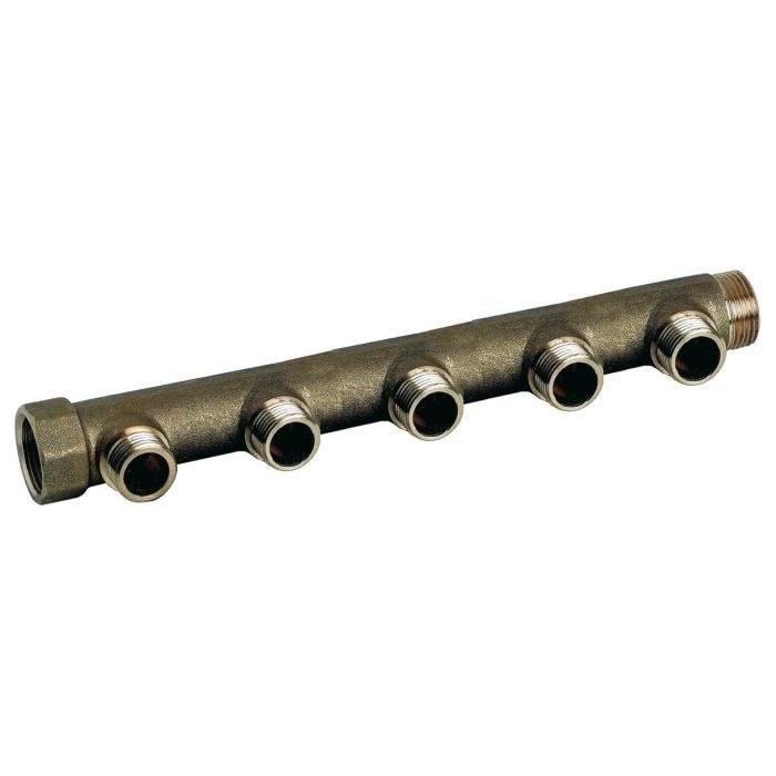 SOMATHERM Collecteur sanitaire Nu à portée plate - 3/4'' - 5 sorties