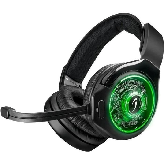 Casque Afterglow Ag9 Wireless pour Xbox One Noir, gris et vert
