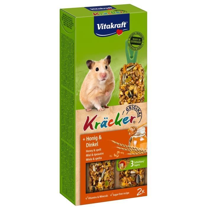 VITAKRAFT Kräcker Miel et épeautre P/2 - Pour hamster