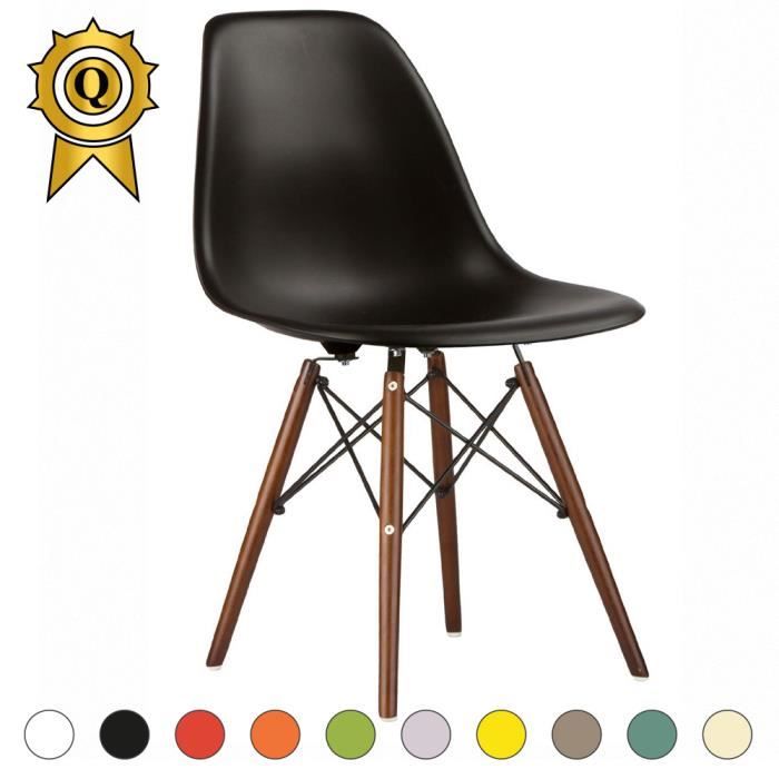 Mobistyl® Inspiration 1 X Chaise Eames Vernis Design Bois Dsw Noir Noyer D2WE9YHI