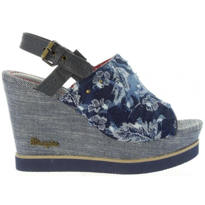 Pour Sandales Kelly Achat Denim Wrangler Wl171683 Femme Bleu oCBeWxQrd