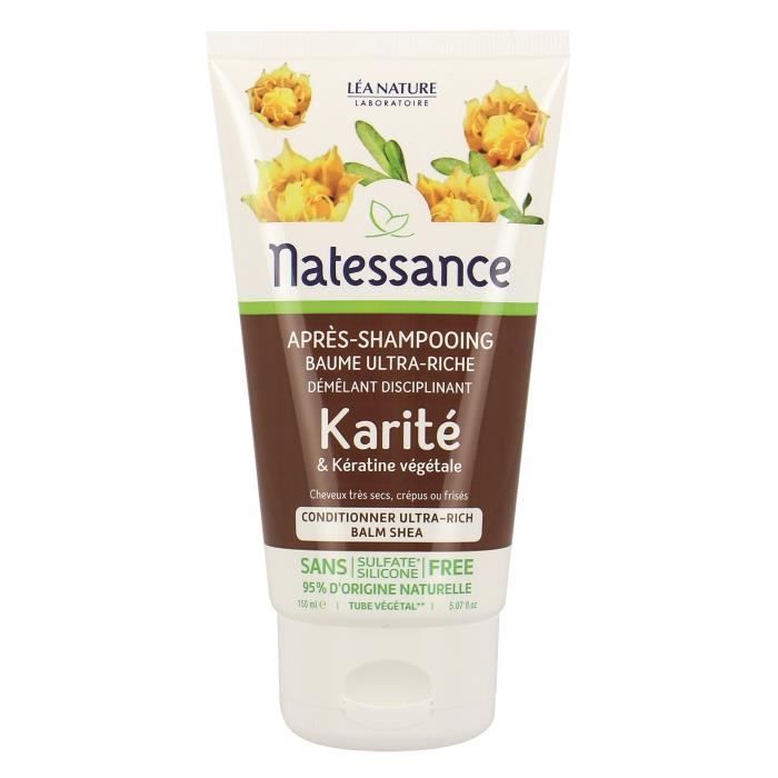 Natessance Apres-Shampooing Baume Karite 150ml