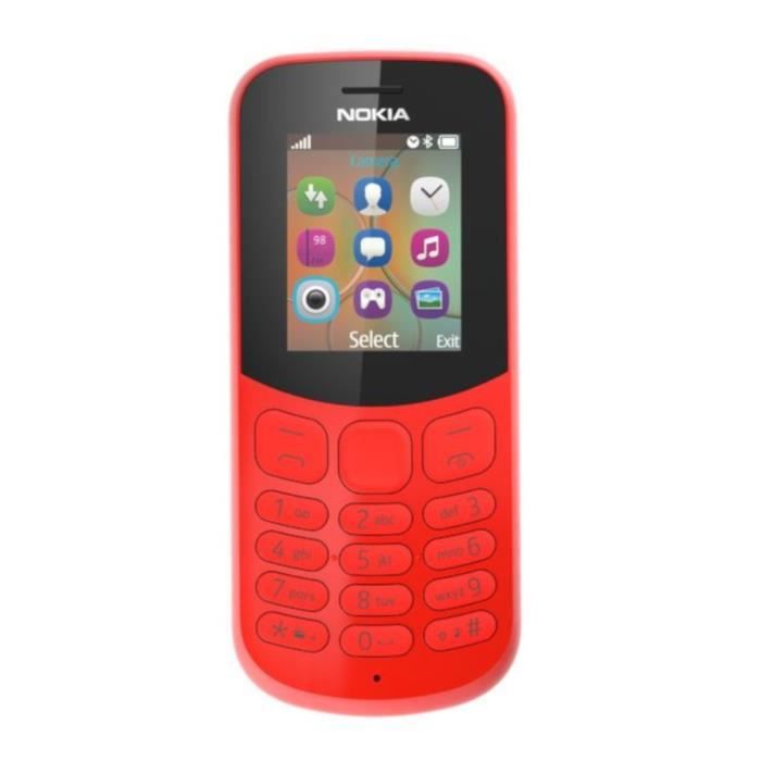 NOKIA 130 Téléphone portable Rouge DS