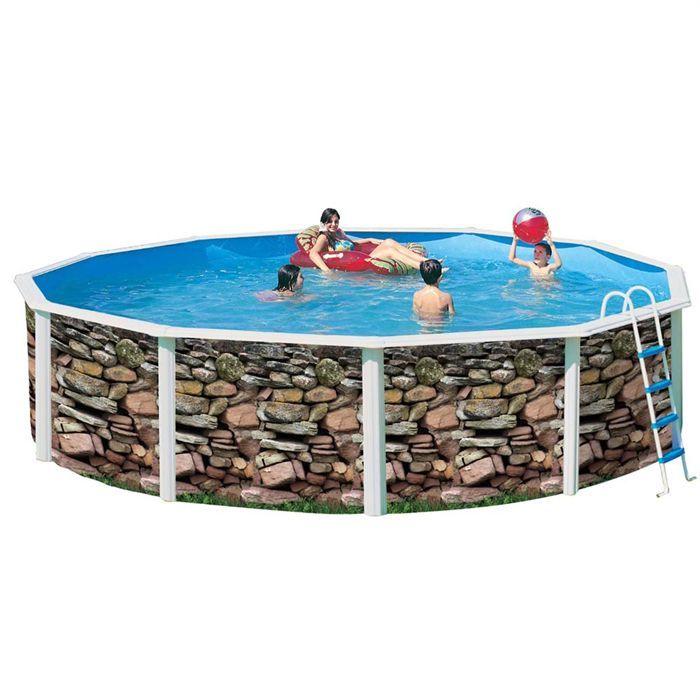 MUR Piscine en acier circulaire 550X120
