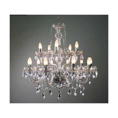 Lustre design Milazzo XL transparent 15 lumières   Achat / Vente