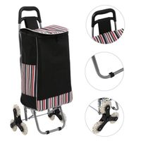 CHARIOT DE MARCHÉ Chariot de Course pliant 93 cm 6 Roues avec Poche CHARIOT DE MARCHÉ Chariot de Course pliant 93 cm 6 Roues avec Poche