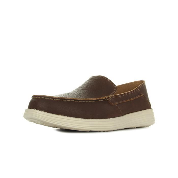 SKECHERS Mocassins Status Breson - Homme - Marron