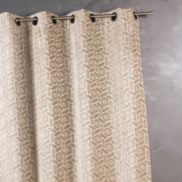Rideau en jacquard à imprimés design Beige 140 x 260 cm - Achat ... Rideau en jacquard à imprimés design Beige 140 x 260 cm - Achat ...