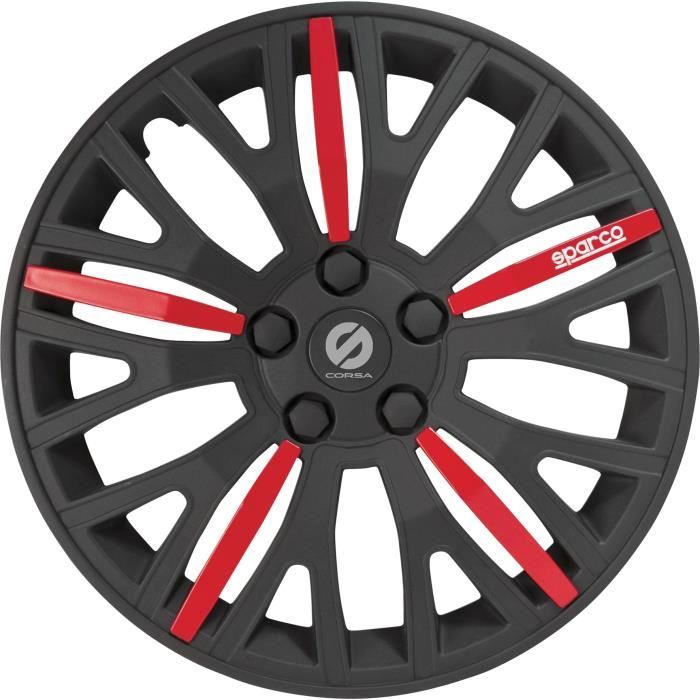 Jeu de 4 Enjoliveurs Sparco Leggera 15''