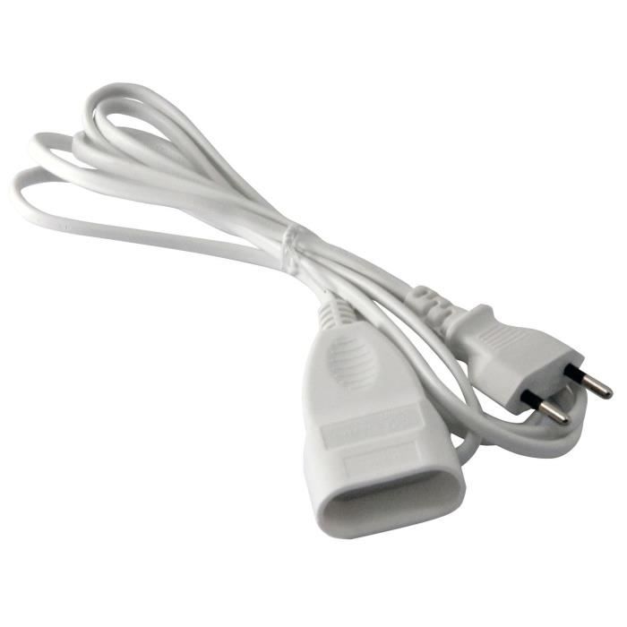 I-WATTS Rallonge électrique 2m 2x0,75mm